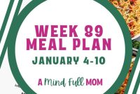 Your Week 89 Dining Plan