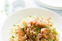 Balsamic Glazed Shrimp and Onion Rice