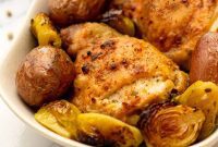 One-Pan Roasted Chicken Thighs and Wholesome Veggies