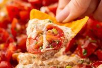 Creamy Refried Bean Taco Dip