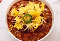 No Fuss Crockpot Chili