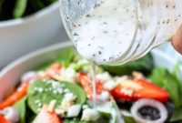 Zesty Greek Yogurt Poppy Seed Dressing