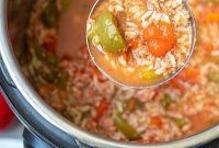 Quick Instant Pot Stuffed Pepper Soup