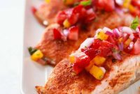 Sweet Heat Salmon with Strawberry Salsa