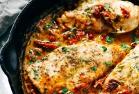 One-Pan Creamy Chicken Parmesan