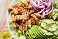 Fresh Grilled Chicken Avocado Salad