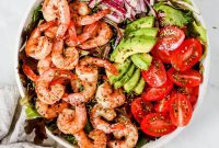 Vibrant Shrimp and Tomato Salad