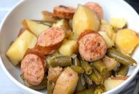 Instant Pot Smoked Sausage Tender Potatoes and Crisp Green Beans