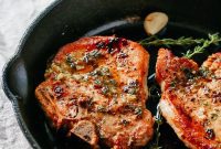 Succulent Garlic Butter Pork Chops