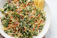 Quick Crunchy Broccoli Kale Slaw