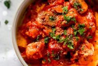 Golden Butternut Mash with Creamy Chicken Stroganoff