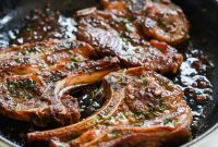 Aromatic Garlic Herb Lamb Chops