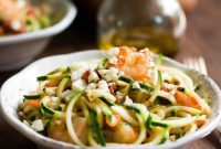 Zesty Garlic Shrimp Zoodles