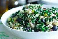 Vibrant Mediterranean Quinoa Salad with Kalamata and Collard Greens