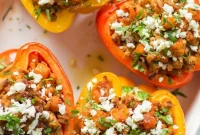 Hearty Turkey Sweet Potato Stuffed Bell Peppers