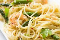 Lemon Garlic Shrimp Spaghetti