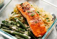 Flaky Salmon with Garden Veggies: Healthy Meal Prep
