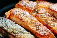Crispy Golden Pan Seared Salmon