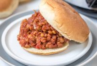Hearty Slow Cooker Lentil Sloppy Joes