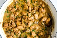 Velvet Chicken Stroganoff
