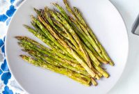 Golden Air-Fried Asparagus
