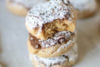 Powdered Sugar Chocolate Peanut Butter Cookies