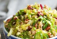 Cozy Warm Quinoa & Roasted Brussels Sprouts Salad