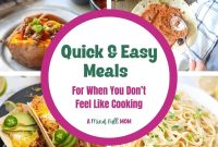 Effortless Eats for Exhausted Evenings