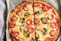 Deliciously Healthy Pepperoni Cauliflower Pizza