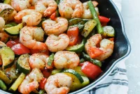 Sizzling Shrimp and Vegetable Skillet