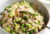 Spring Quinoa Medley with Roasted Asparagus
