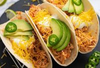 Tender Shredded Chicken Tacos