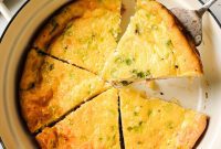 Savory Crustless Ham and Cheese Bake