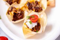 Crispy Wonton Taco Bites