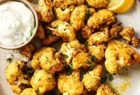 Golden Roasted Air Fryer Cauliflower