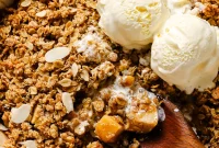 Warm Spiced Gluten Free Apple Crumble