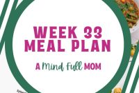 Weekly Meal Strategy 33