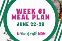 Culinary Journey: Week 61 Menu