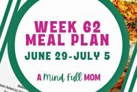 Week 62 Fresh Meal Ideas