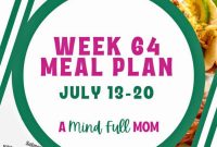 Weekly Menu Plan 64