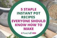 Five Essential Instant Pot Dishes