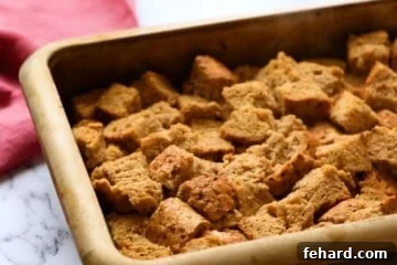 Baked French Toast Casserole in baking dish.