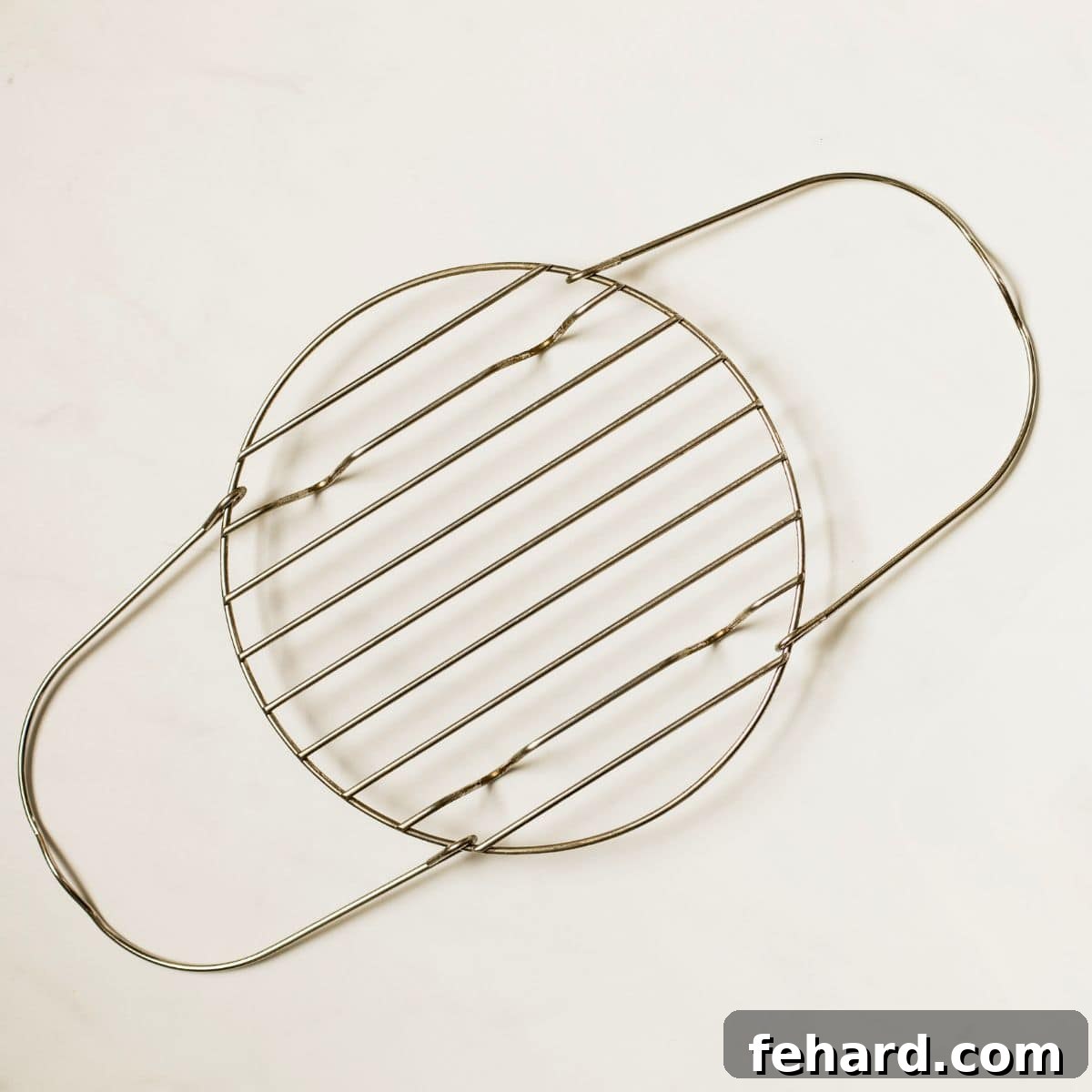 Metal trivet used for Instant Pot Cooking.