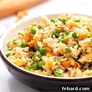 Bowl of Homemade Fried Rice
