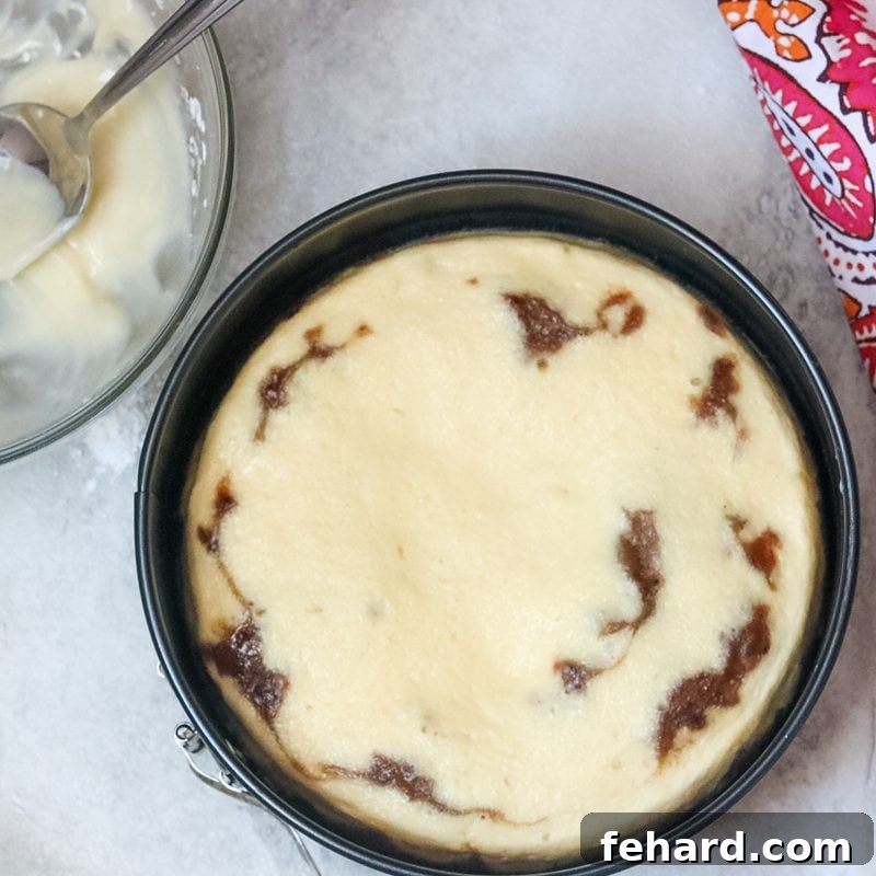Baked Carrot Cake Cheesecake in springform pan