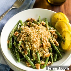Roasted Green Beans with Garlic Panko - primaverakitchen.com