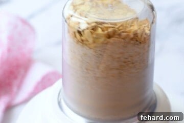 The Legendary Billion-Dollar Cookie Recipe 3 Oats in small blender being blended.