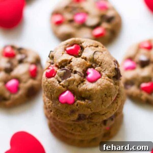 Valentine’s Day Gluten Free Chocolate Chip Cookies