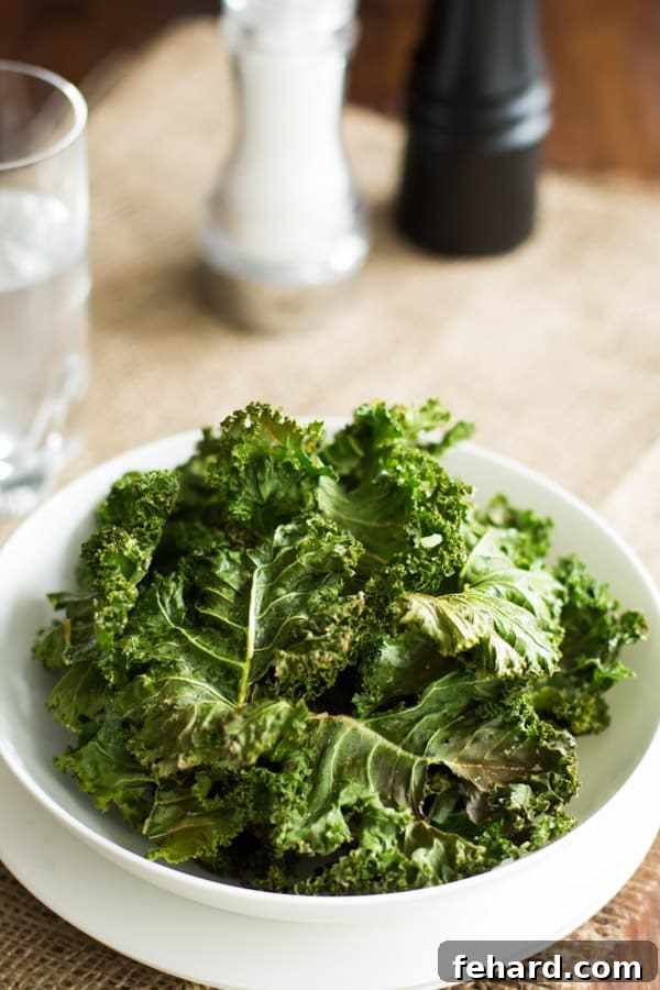 How to Make Spicy Kale Chips - Perfect Snack Bowl of Spicy Kale Chips, ready to be enjoyed