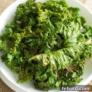 Fiery Kale Chips: Crisp Perfection 2 Baked Kale Chips, crispy and golden